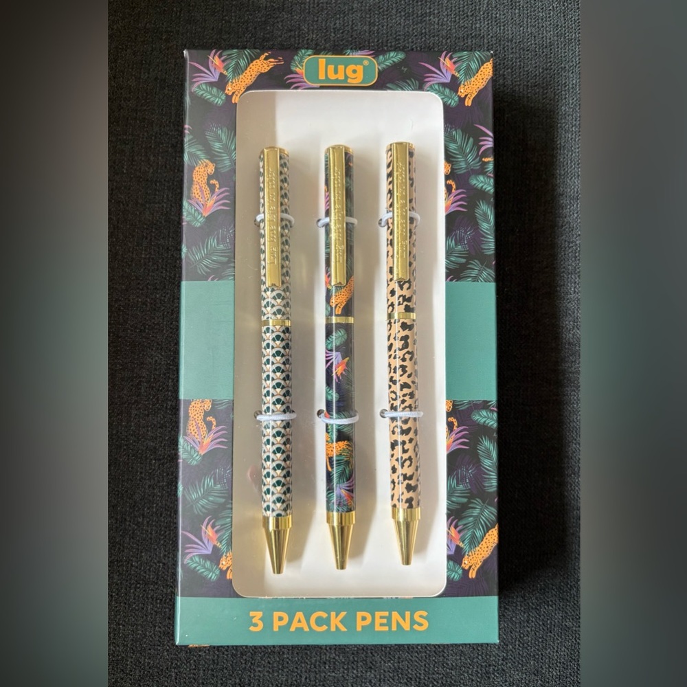 Lug Scribble Pens 3-pack – Jungle / Leopard / Cheetah